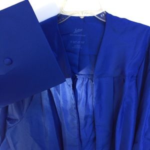 Jostens Cap and Gown Royal Blue 5’1 5’3